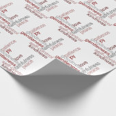 精神の単語の芸術のフルーツ ラッピングペーパー (角)