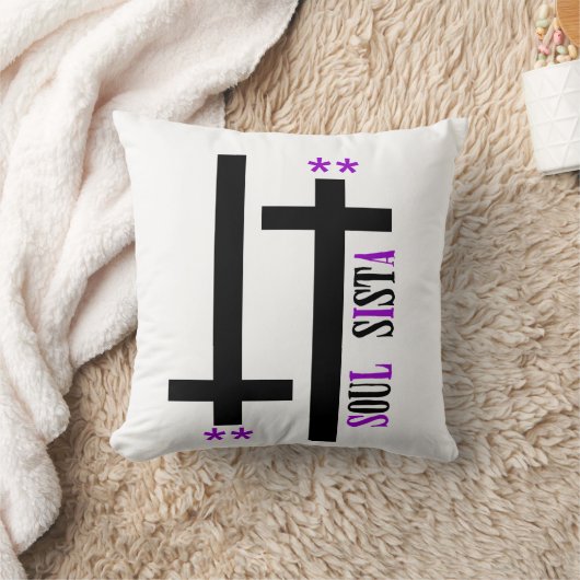 精神の姉妹の二重十字の装飾用クッション クッション (ブランケット)