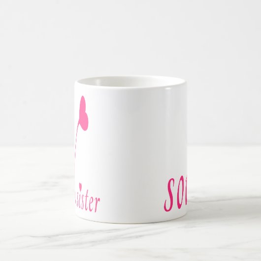 精神の姉妹の良きパートナーの友情親友 コーヒーマグカップ (中央)