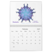 精神の季節、フラクタルの曼荼羅 カレンダー (2月 2027)