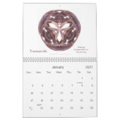 精神の季節、フラクタルの曼荼羅 カレンダー (1月 2027)