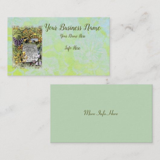 精神の実 名刺 (正面/裏面)