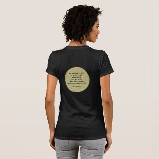 精神の引用文に役立って下さい Tシャツ (裏面フル)