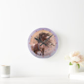 精神の戦士の柱時計 ラウンド壁時計 (ホーム)