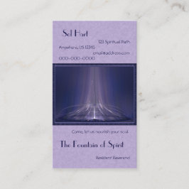 精神の抽象美術の噴水 名刺