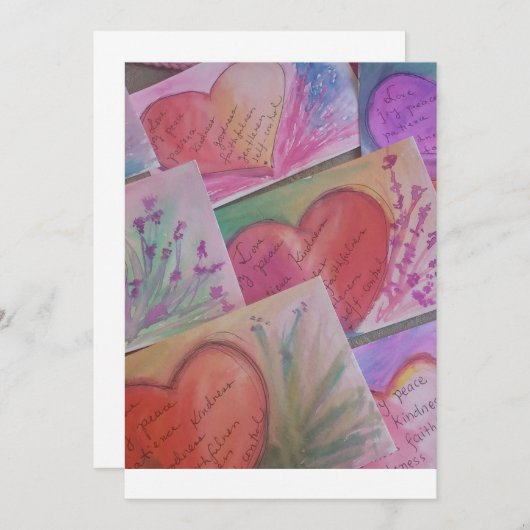 精神の招待のフルーツ 招待状 (正面/裏面)