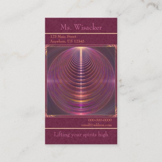 精神の曼荼羅への旅行 名刺 (正面)