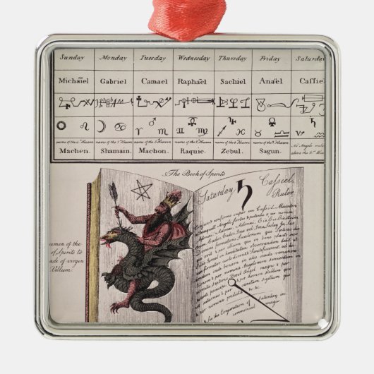 精神の本 メタルオーナメント (正面)