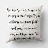 精神の枕のイエス・キリスト及びフルーツの名前 クッション (裏面)
