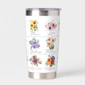 精神の果実フローラ 保温保冷タンブラー (左面)