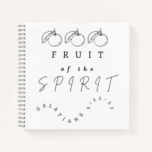精神の果実/ノート/ジャーナル ノートブック (正面)