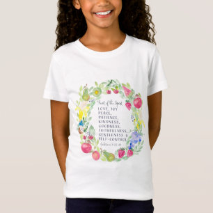 精神の水彩画のアートワークのフルーツ Tシャツ