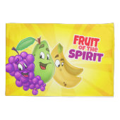 精神の漫画のフルーツが付いている枕カバー 枕カバー (裏面)