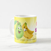 精神の漫画のマグのフルーツ コーヒーマグカップ (正面左)