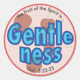 精神の点のステッカーのGentlenessのフルーツ ラウンドシール