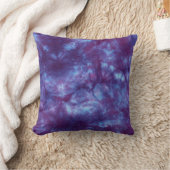 精神の絞り染めのMoJoの紫色の枕 クッション (ブランケット)
