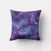 精神の絞り染めのMoJoの紫色の枕 クッション (裏面)
