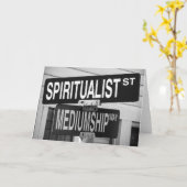 精神の道の挨拶状 カード (黄色い花)