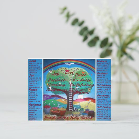 精神の郵便はがきのフルーツ ポストカード (スタンド正面)