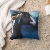 精神の馬のウマ科のな枕、ファンタジーの芸術 クッション (ブランケット)