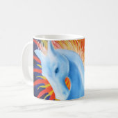 精神の馬のマグ コーヒーマグカップ (正面左)