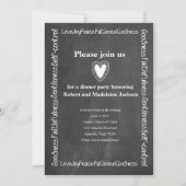 精神の黒板の記念パーティーのフルーツ 招待状 (正面)