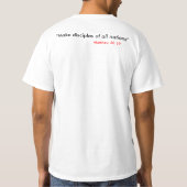 精神の、通りのために作られて生まれて下さい Tシャツ (裏面)