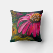 精神のConeflowerの嬉しい枕 クッション (裏面)