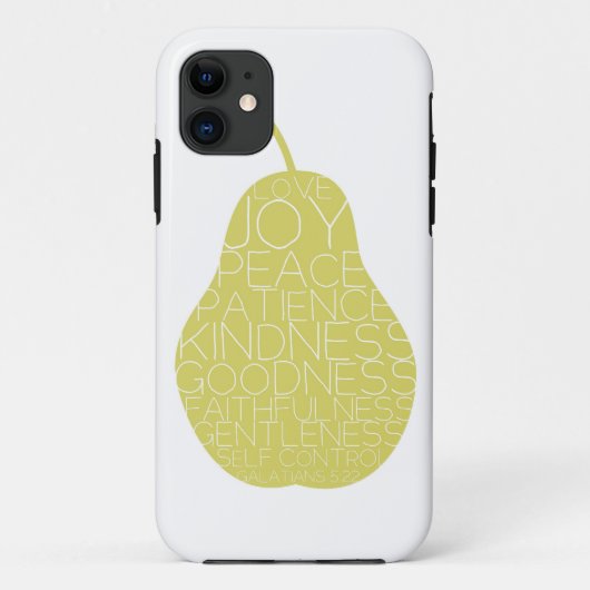 精神のiPhoneの例のフルーツ Case-Mate iPhoneケース (裏面)