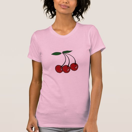 精神のTシャツのさくらんぼのフルーツ Tシャツ (正面)
