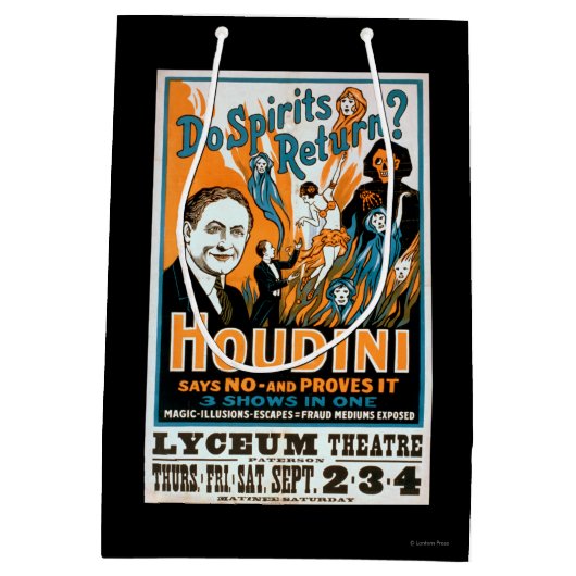 精神は戻りますか。 Houdiniは証明しますそれを断ります ミディアムペーパーバッグ (裏面)