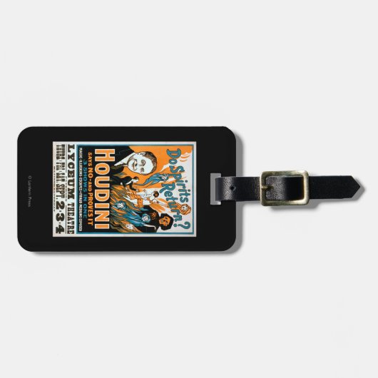 精神は戻りますか。 Houdiniは証明しますそれを断ります ラゲッジタグ (正面横)