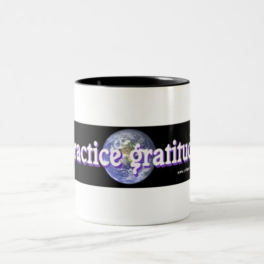精神は練習の感謝のマグを通過します ツートーンマグカップ (中央)