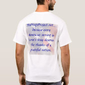 精神を持ち上げること Tシャツ (裏面)