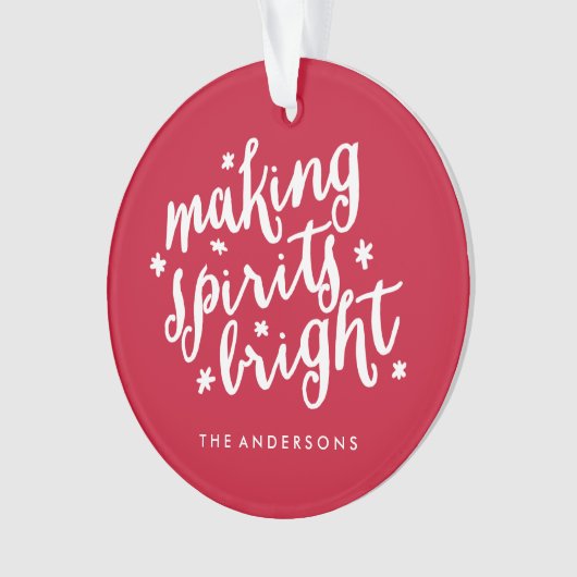 精神を明るくさせます オーナメント (正面)