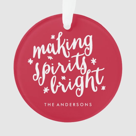 精神を明るくさせます オーナメント (正面)