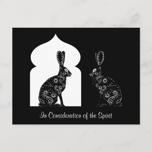 精神を考慮して ポストカード (正面)