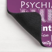 精神ナース-ワードクラウド/深い紫 マウスパッド (コーナー)