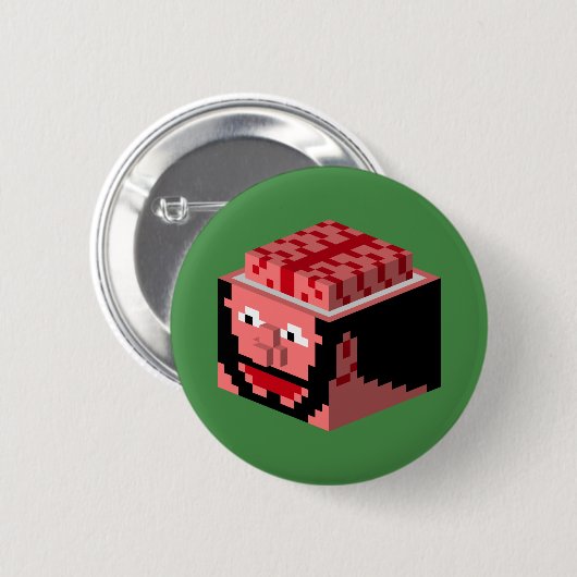 精神ブロック 缶バッジ (正面&裏面)