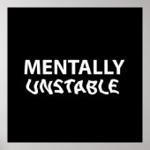 精神不安定な ポスター (正面)