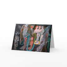 精神世界の挨拶状の水泳