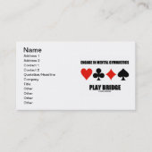 精神体操のブリッジ遊カードスーツを着る 名刺 (正面)