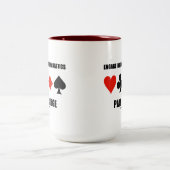 精神体操の橋を遊下る ツートーンマグカップ (中央)