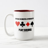 精神体操の橋を遊下る ツートーンマグカップ (左)