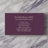 精神保健カウンセラー紫牡丹 |自然 名刺