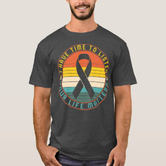 精神保健カウンセラー自殺防止覚醒 Tシャツ