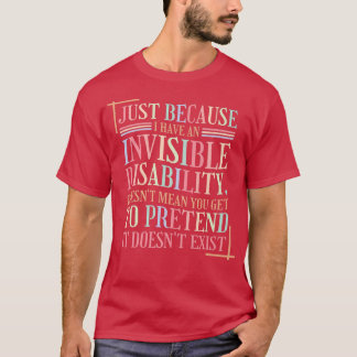 精神保健不可視障害4303 1909 Tシャツ