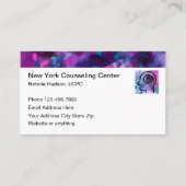 精神保健心理療法士アポイントメントカード 名刺 (正面)