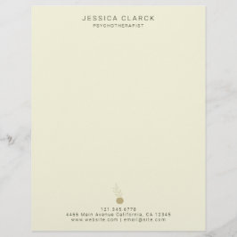 精神保健心理療法士及びカウンセラー レターヘッド