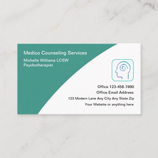 精神保健心理療法士 名刺 (正面)